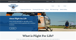 Desktop Screenshot of flightforlife.org